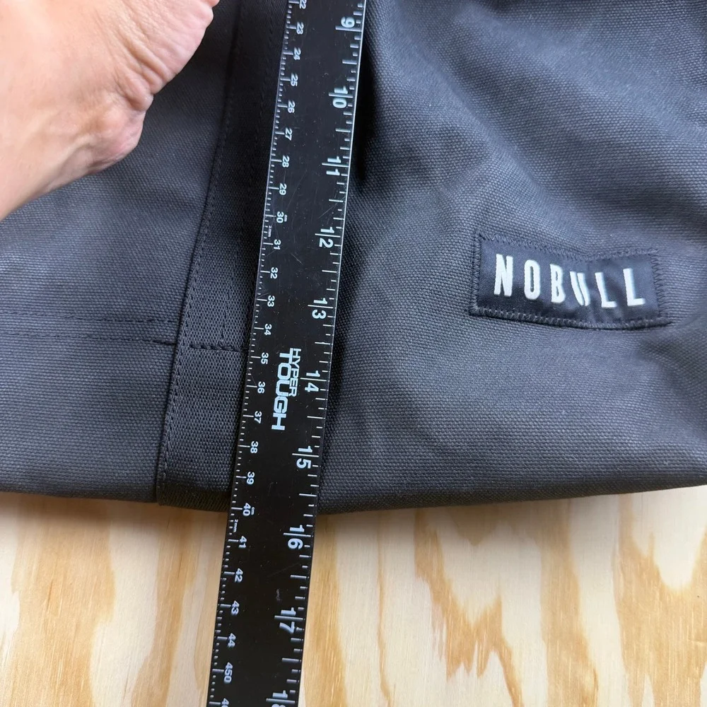 NOBULL Waxed Canvas Duffle Bag Black Training Gym Travel Carry On Bag